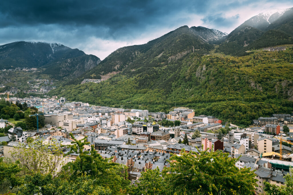 Blick auf Andorra